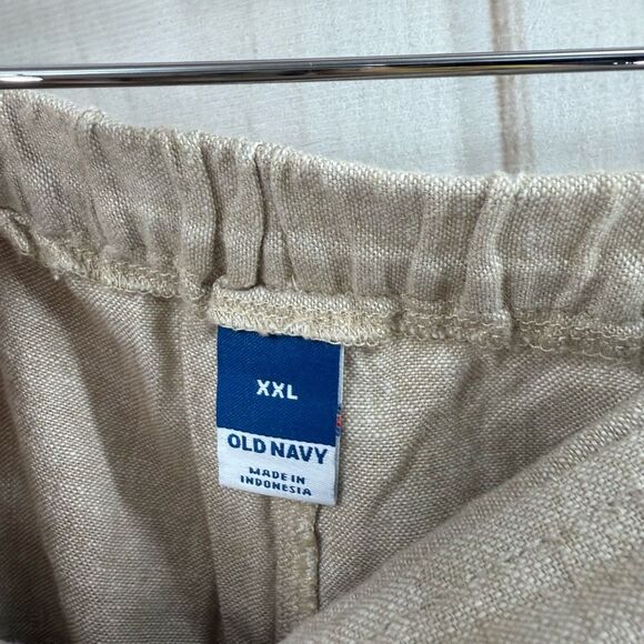 Old Navy Women’s XXL Tan Wrap Skort Skirt Linen Summer New - Picture 3 of 7